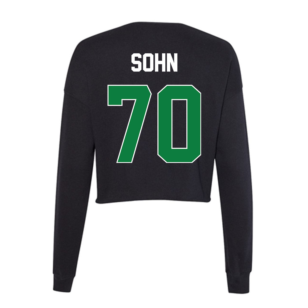 North Texas - NCAA Football : Isaac Sohn - Women's Cropped Crew Fleece-1