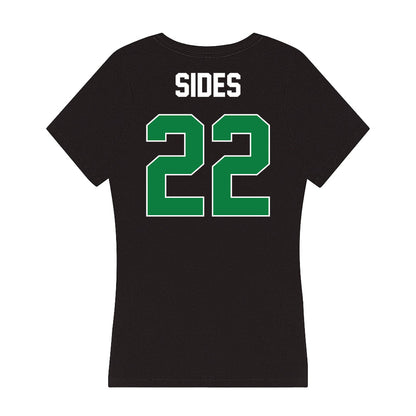 North Texas - NCAA Football : Landon Sides - Women's V-Neck T-Shirt-1