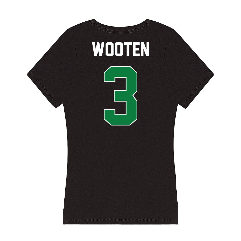 North Texas - NCAA Women's Basketball : Desiree Wooten - Women's V-Neck T-Shirt-1