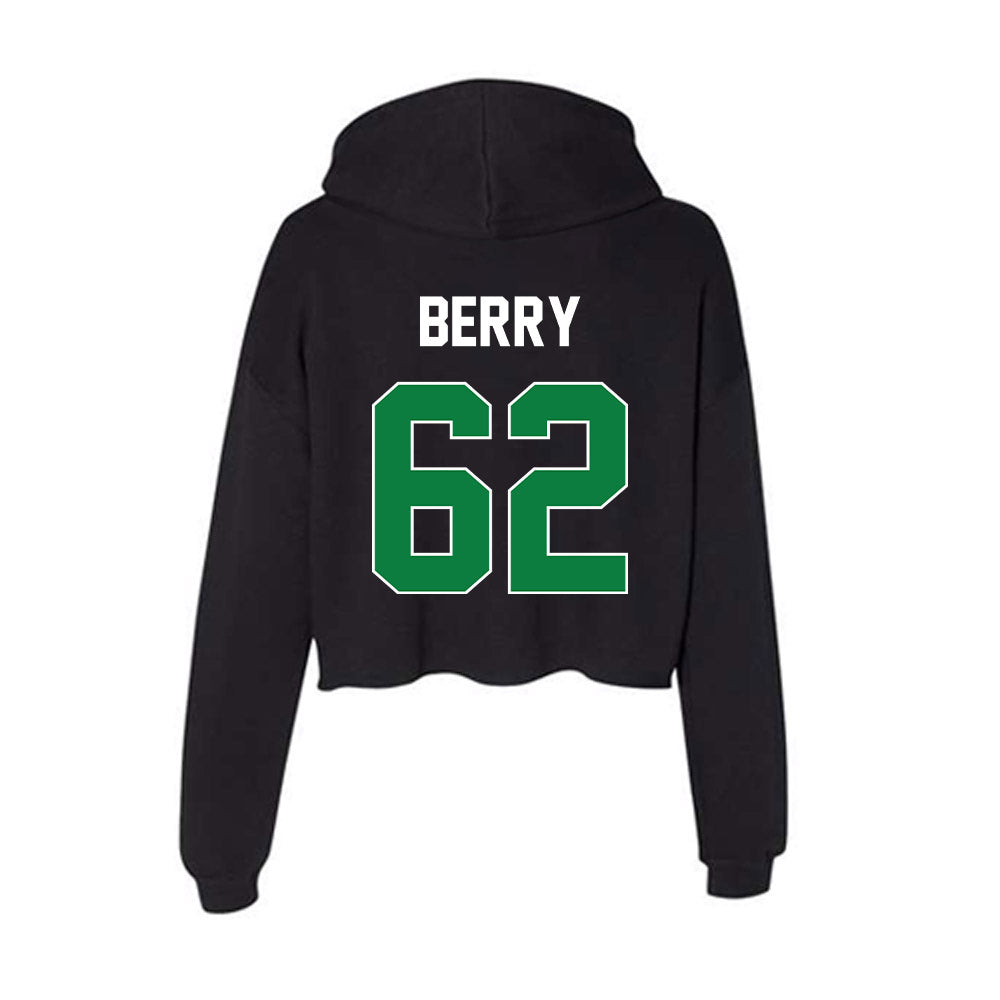 North Texas - NCAA Football : Amarion Berry - Women's Crop Fleece Hoodie-1