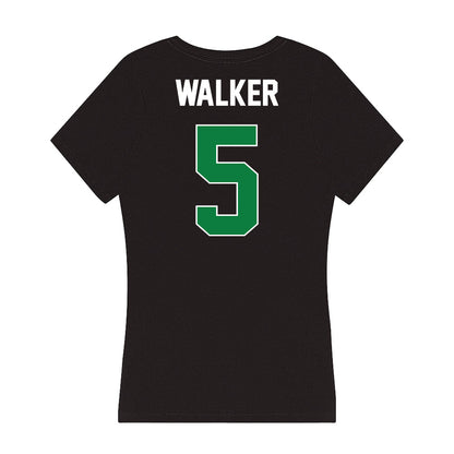 North Texas - NCAA Men's Basketball : Dello Walker - Women's V-Neck T-Shirt-1