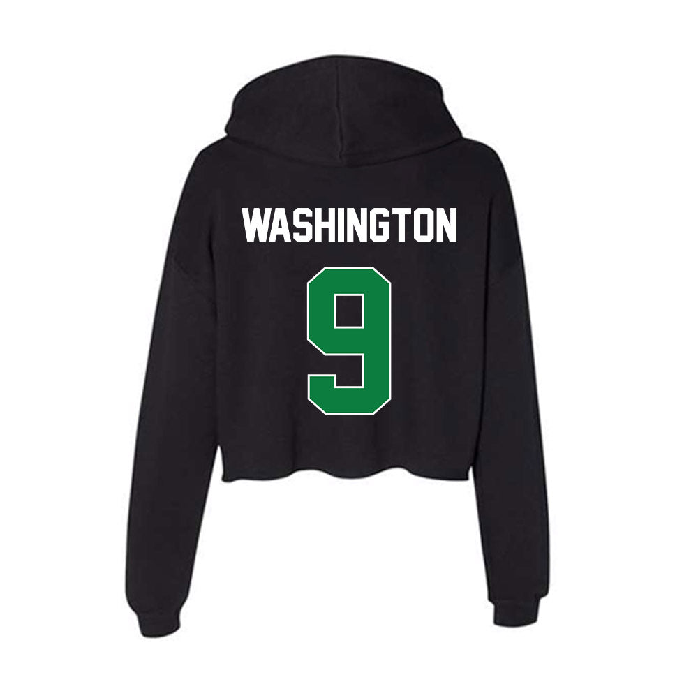 North Texas - NCAA Women's Volleyball : Alexa Washington - Women's Crop Fleece Hoodie-1