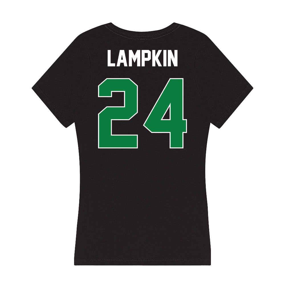 North Texas - NCAA Women's Basketball : Tommisha Lampkin - Women's V-Neck T-Shirt-1