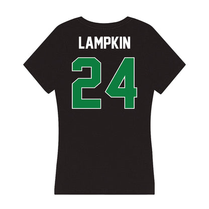 North Texas - NCAA Women's Basketball : Tommisha Lampkin - Women's V-Neck T-Shirt-1