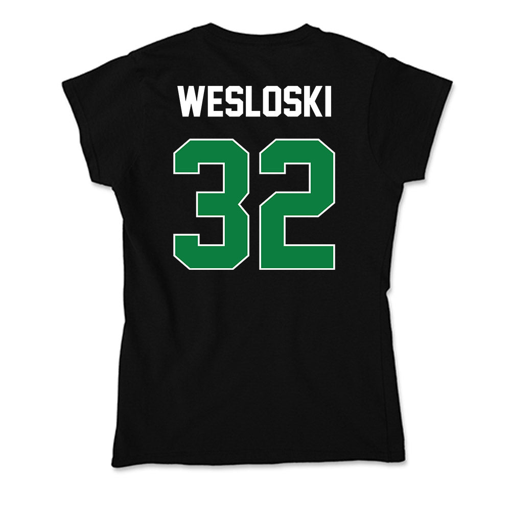 North Texas - NCAA Football : Ethan Wesloski - Soft Style Women’s T-Shirt-1