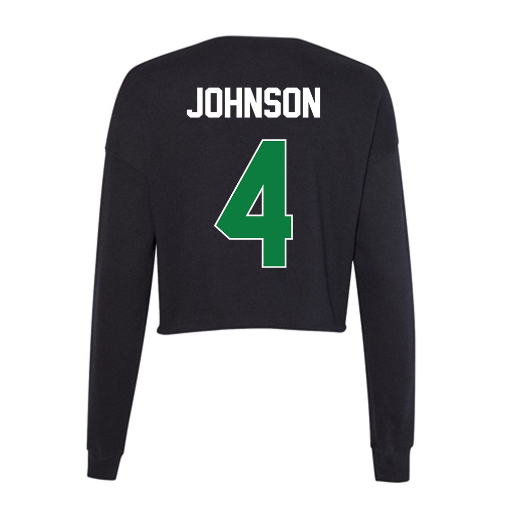 North Texas - NCAA Baseball : Kendyl Johnson - Women's Cropped Crew Fleece-1