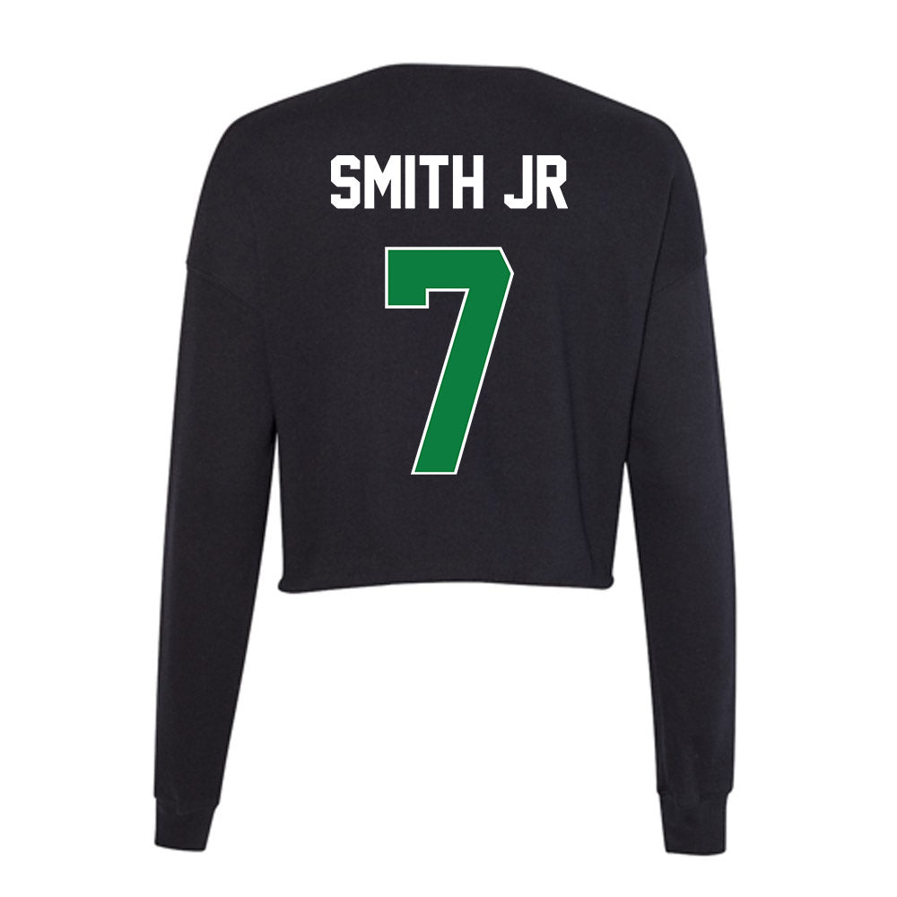 North Texas - NCAA Men's Basketball : Baron Smith Jr - Women's Cropped Crew Fleece-1