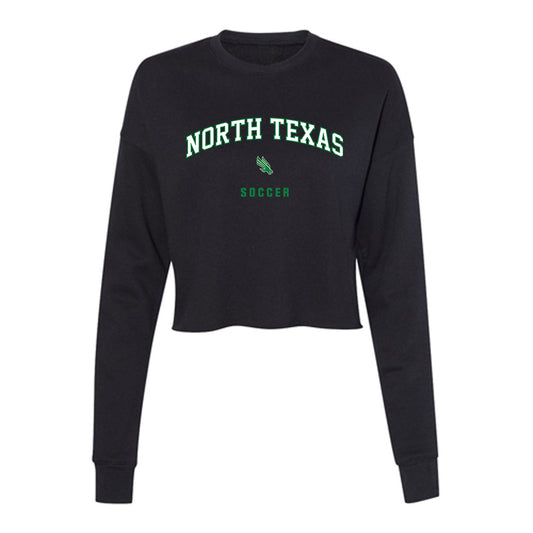 North Texas - NCAA Women's Soccer : Bailey Wesco - Women's Cropped Crew Fleece-0