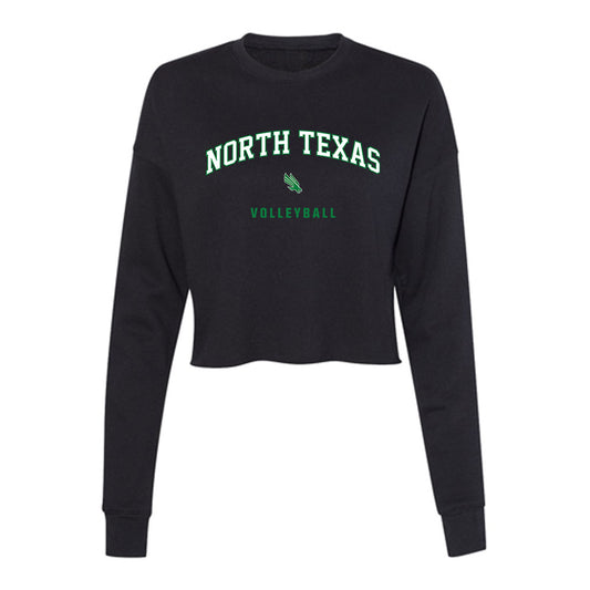 North Texas - NCAA Women's Volleyball : Loredana Fouonji - Women's Cropped Crew Fleece-0