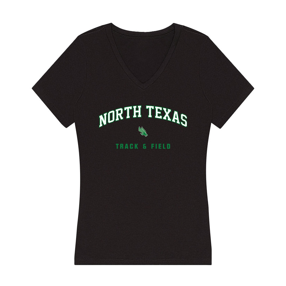 North Texas - NCAA Women's Track & Field : Kendahl Tucker - Women's V-Neck T-Shirt-0