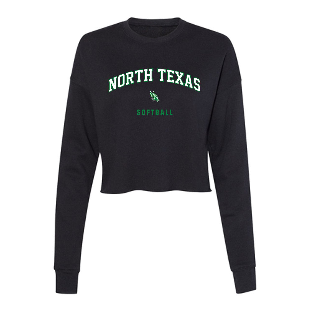 North Texas - NCAA Softball : Madison Conley - Women's Cropped Crew Fleece-0