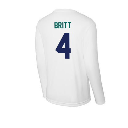 UNC Wilmington - NCAA Softball : Morgan Britt - Activewear Long Sleeve T-Shirt-1