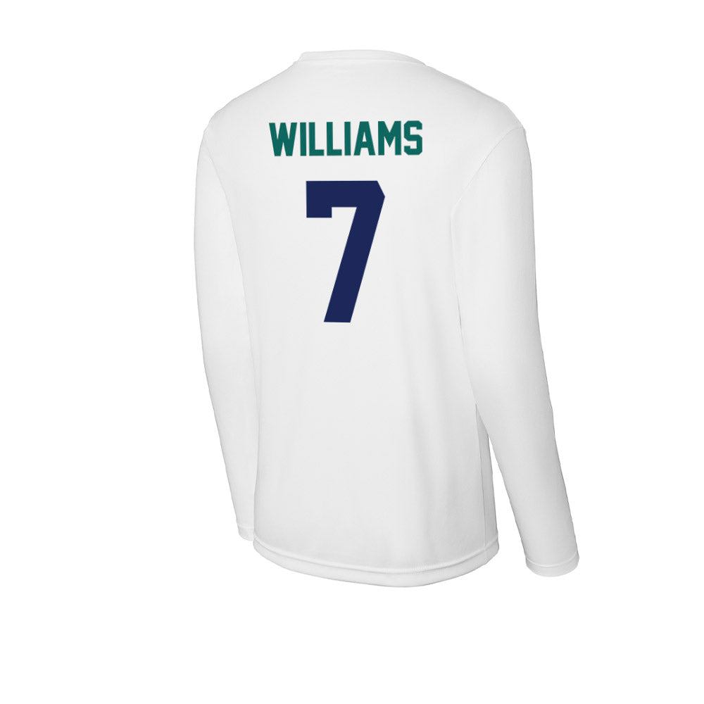 UNC Wilmington - NCAA Men's Basketball : Greedy Williams - Activewear Long Sleeve T-Shirt-1