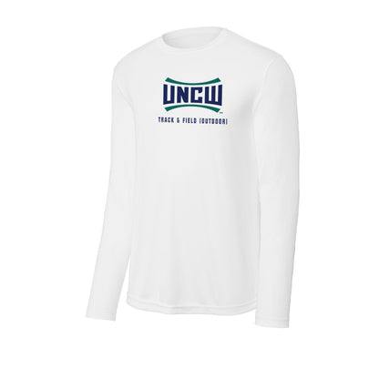 UNC Wilmington - NCAA Men's Track & Field : Travis Harrison - Activewear Long Sleeve T-Shirt-0
