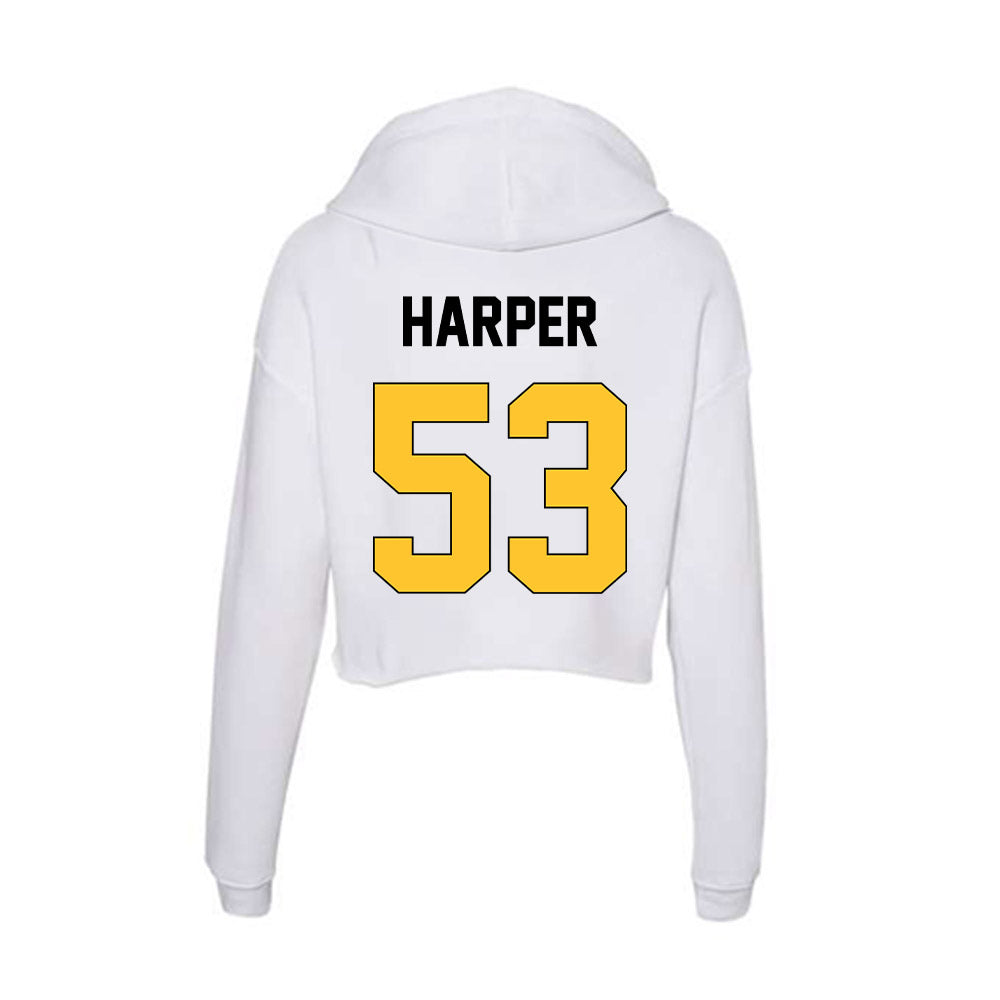 Southern Miss - NCAA Football : Joseph Harper - Women's Crop Fleece Hoodie-1