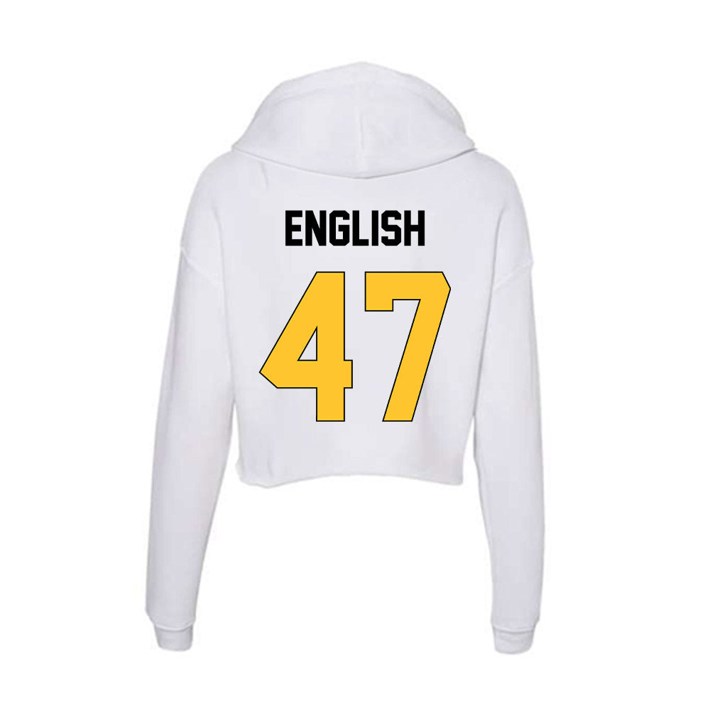 Southern Miss - NCAA Baseball : McCarty English - Women's Crop Fleece Hoodie-1