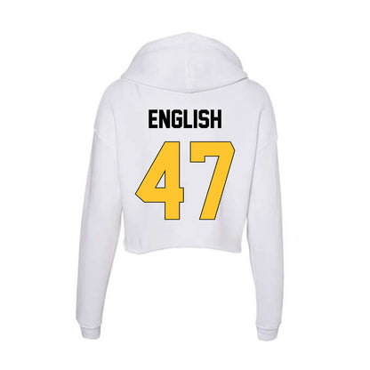 Southern Miss - NCAA Baseball : McCarty English - Women's Crop Fleece Hoodie-1