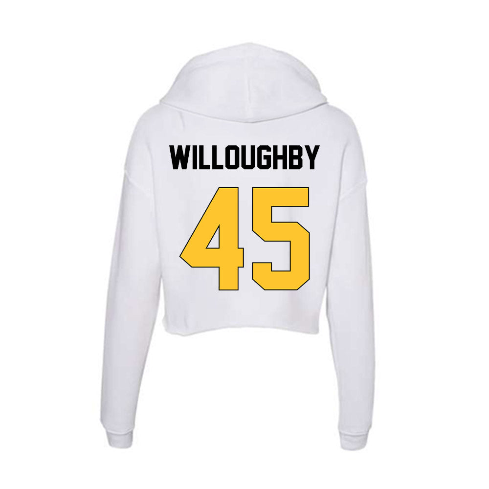 Southern Miss - NCAA Baseball : Brooks Willoughby - Women's Crop Fleece Hoodie-1