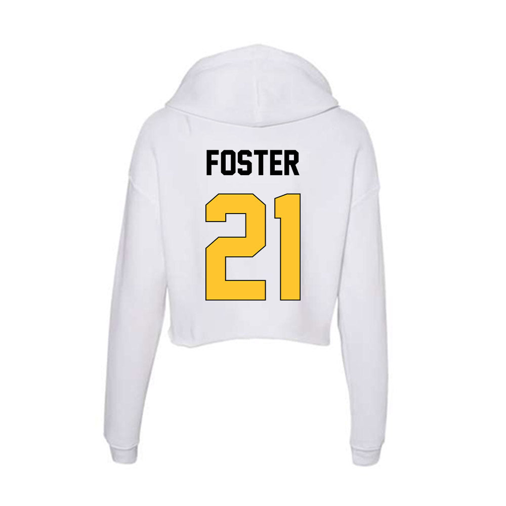 Southern Miss - NCAA Football : Khalil Foster - Women's Crop Fleece Hoodie-1