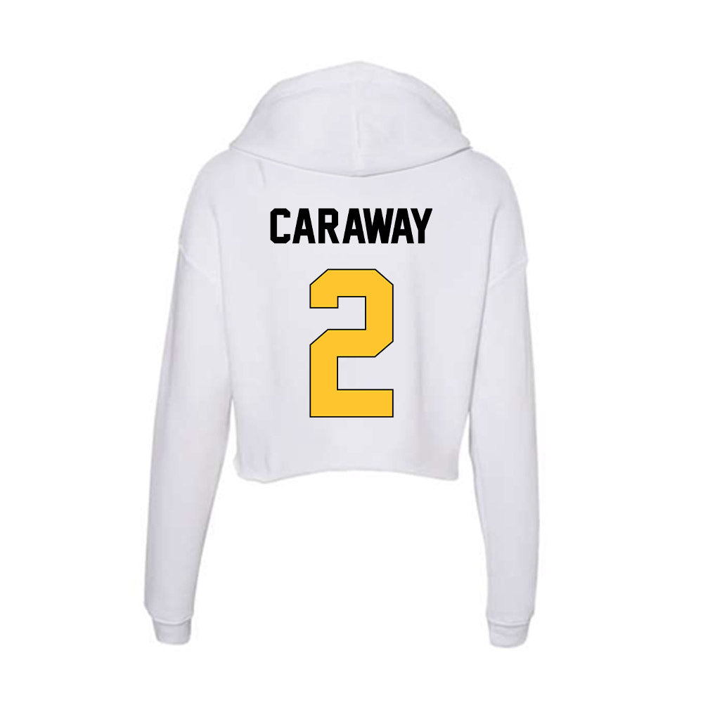 Southern Miss - NCAA Football : Michael Caraway - Women's Crop Fleece Hoodie-1