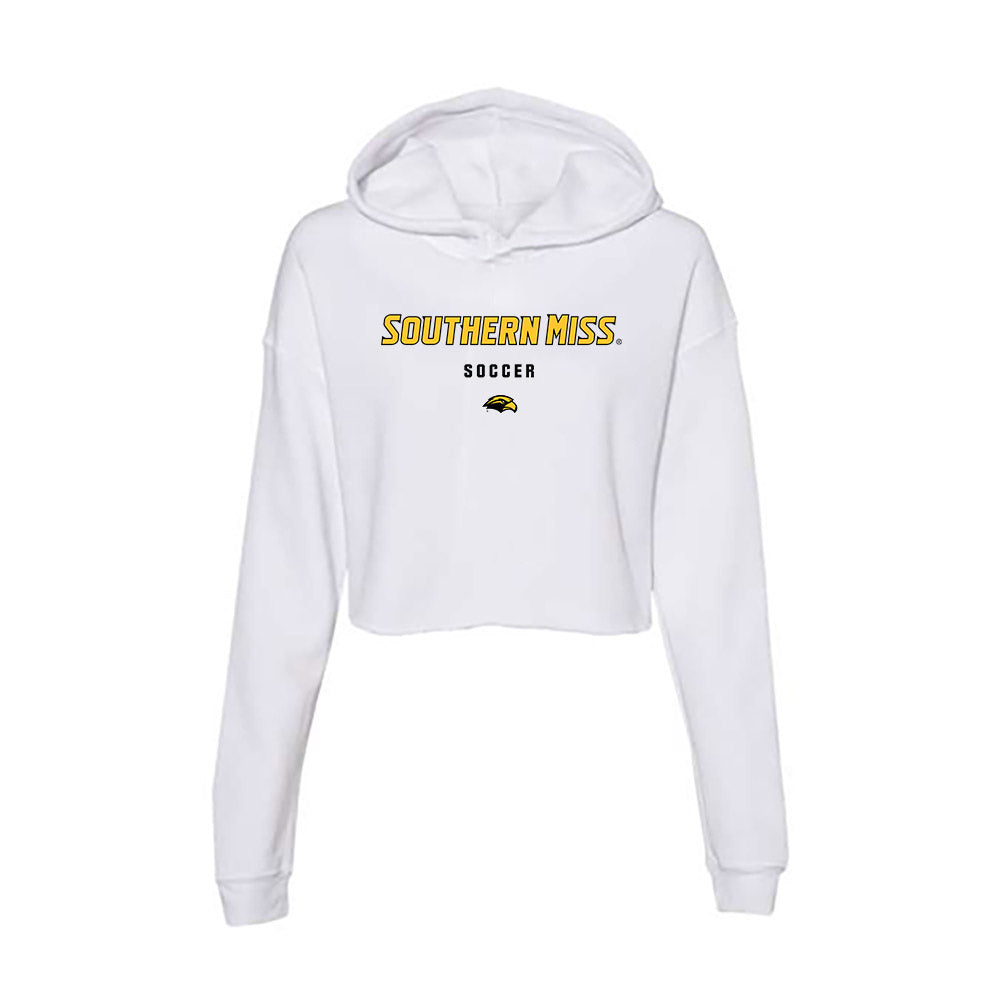 Southern Miss - NCAA Women's Soccer : Adaira Nakano - Women's Crop Fleece Hoodie-0