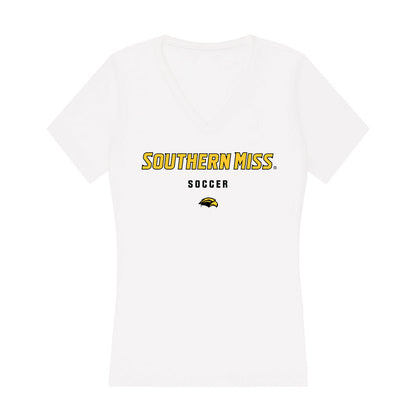 Southern Miss - NCAA Women's Soccer : Rhiley Potteiger - Women's V-Neck T-Shirt-0