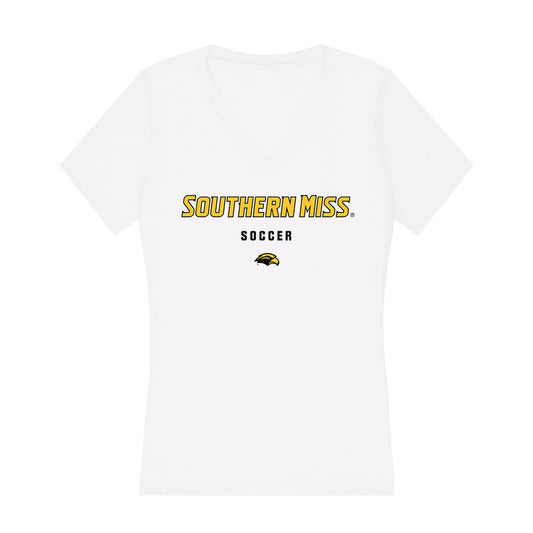 Southern Miss - NCAA Women's Soccer : Rhiley Potteiger - Women's V-Neck T-Shirt-0