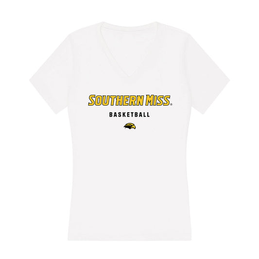 Southern Miss - NCAA Women's Basketball : Morgan Sieper - Women's V-Neck T-Shirt-0