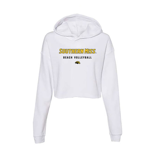 Southern Miss - NCAA Beach Volleyball : Brooklyn Bowdler - Women's Crop Fleece Hoodie-0