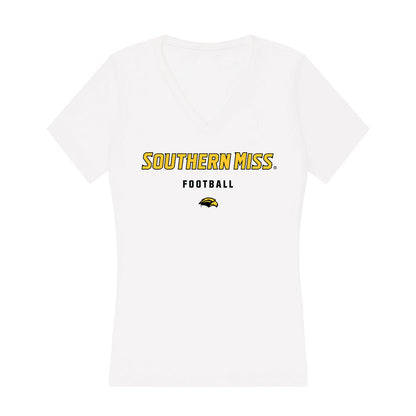 Southern Miss - NCAA Football : Jeffery Pittman - Women's V-Neck T-Shirt-0