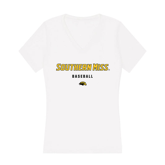 Southern Miss - NCAA Baseball : Cole Richardson - Women's V-Neck T-Shirt-0