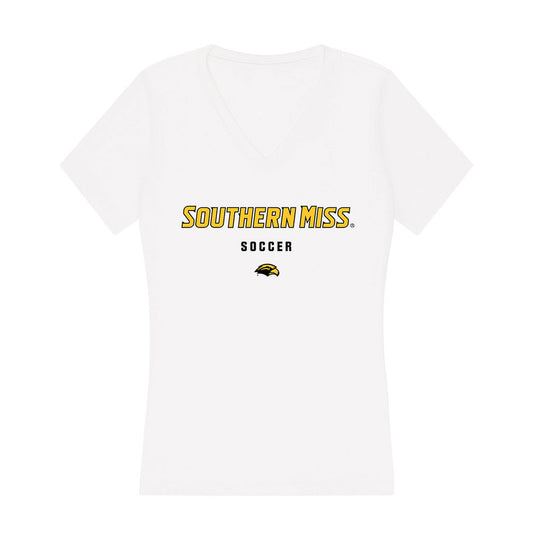 Southern Miss - NCAA Women's Soccer : Avery Aldrette - Women's V-Neck T-Shirt-0