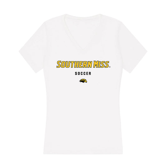 Southern Miss - NCAA Women's Soccer : Chloe Taylor - Women's V-Neck T-Shirt-0