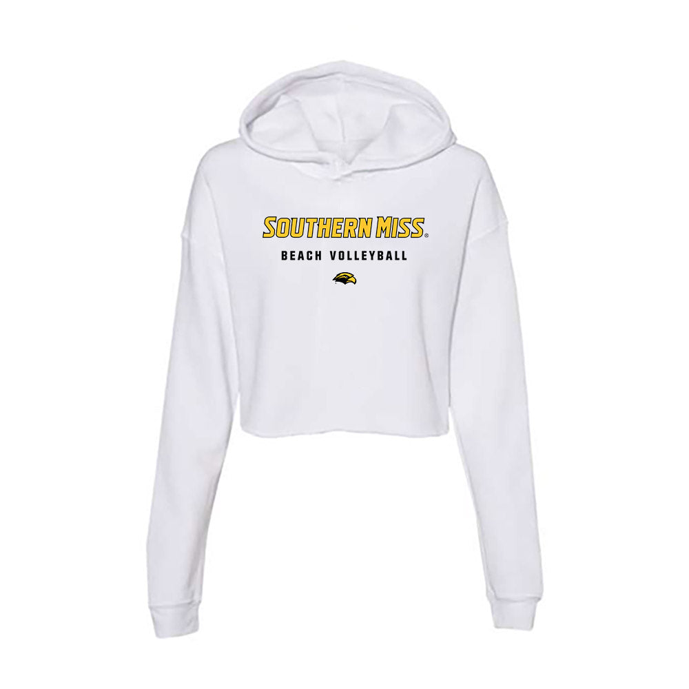 Southern Miss - NCAA Women's Volleyball : Sadie McAda - Women's Crop Fleece Hoodie-0