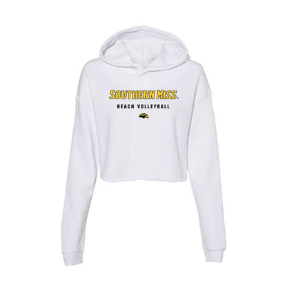 Southern Miss - NCAA Women's Volleyball : Sadie McAda - Women's Crop Fleece Hoodie-0