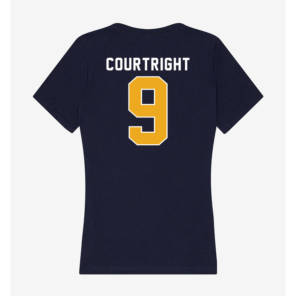 UTC - NCAA Beach Volleyball : Joy Courtright - Women's V-Neck T-Shirt-1