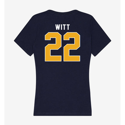 UTC - NCAA Softball : sara witt - Women's V-Neck T-Shirt-1