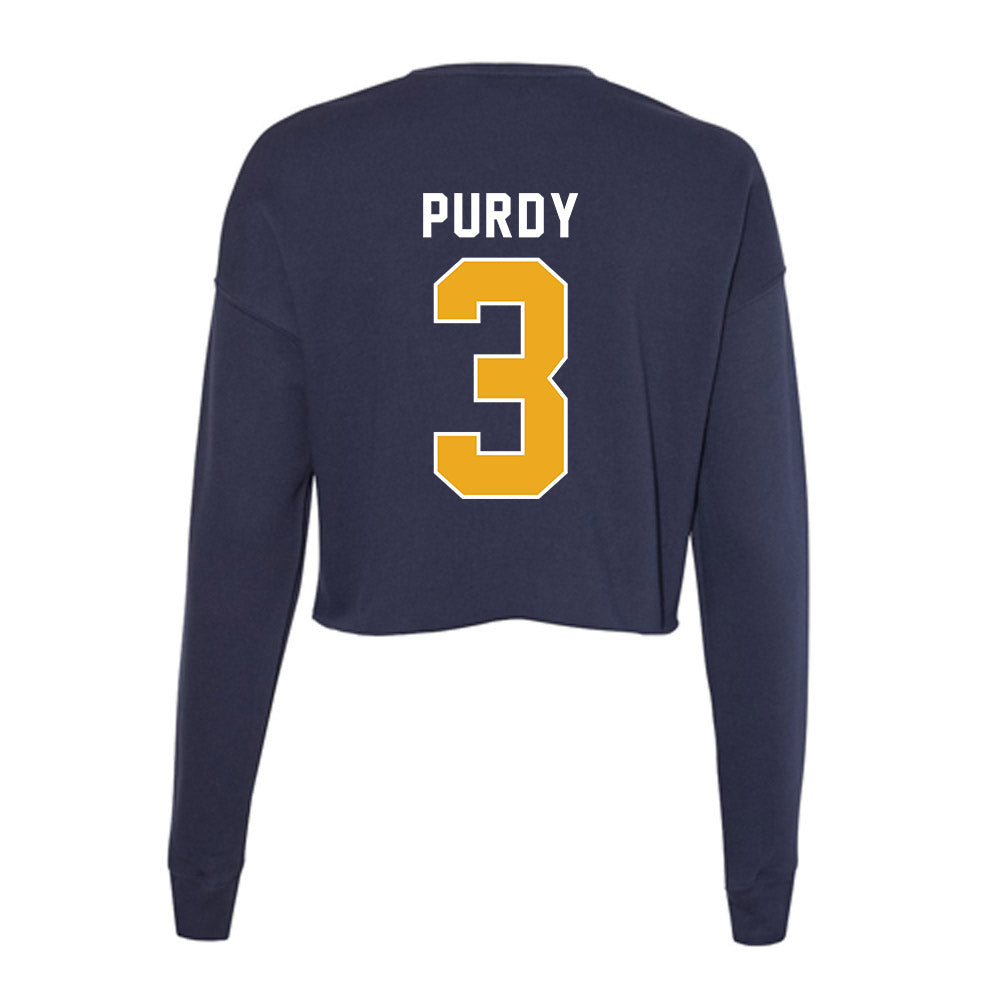  - NCAA Softball : jayce purdy - Women's Cropped Crew Fleece-1