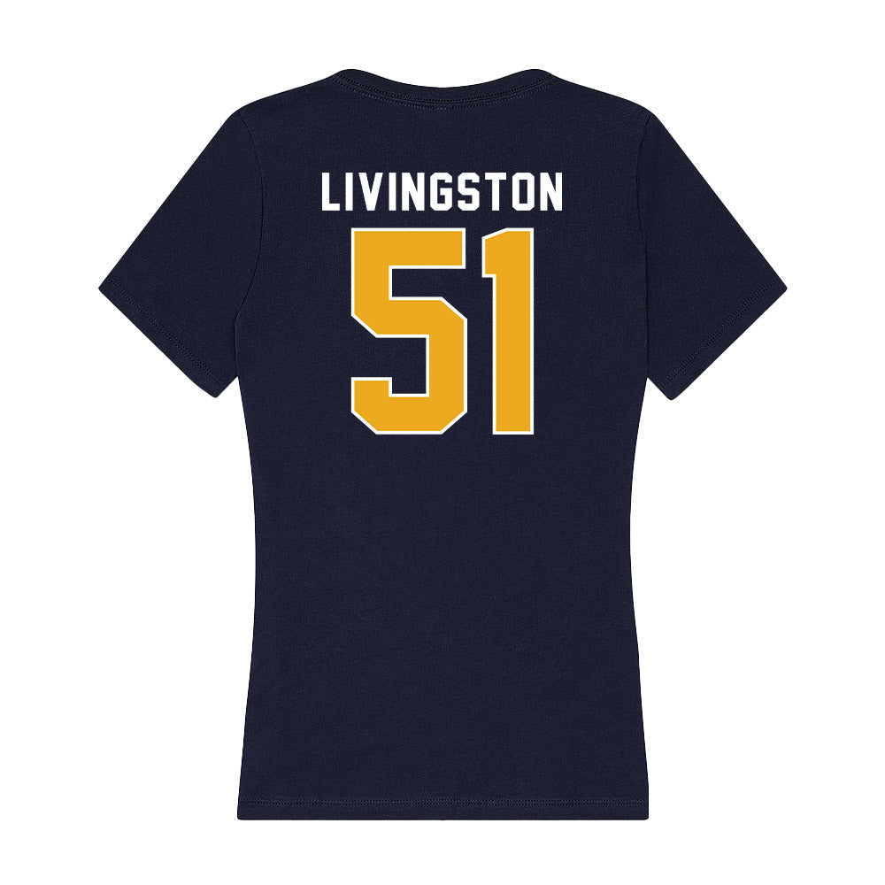 UTC - NCAA Football : Noah Livingston - Women's V-Neck T-Shirt-1