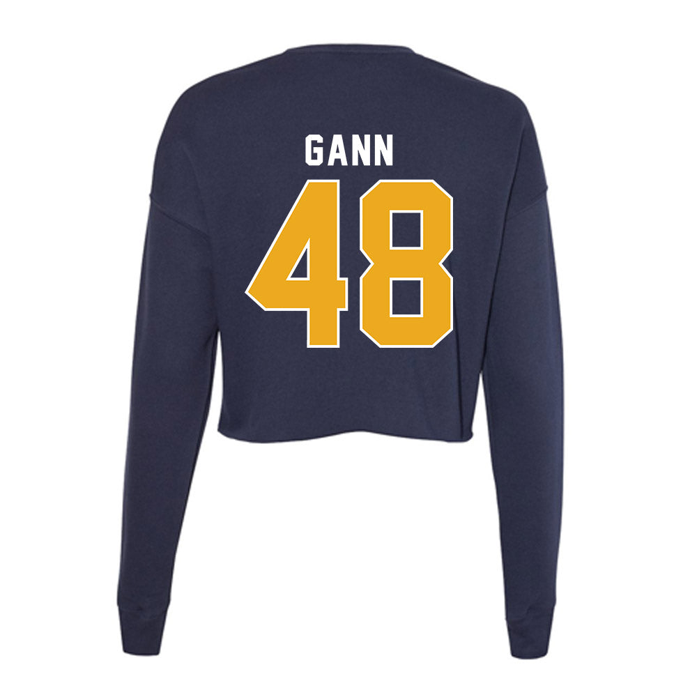  - NCAA Football : Brody Gann - Women's Cropped Crew Fleece-1