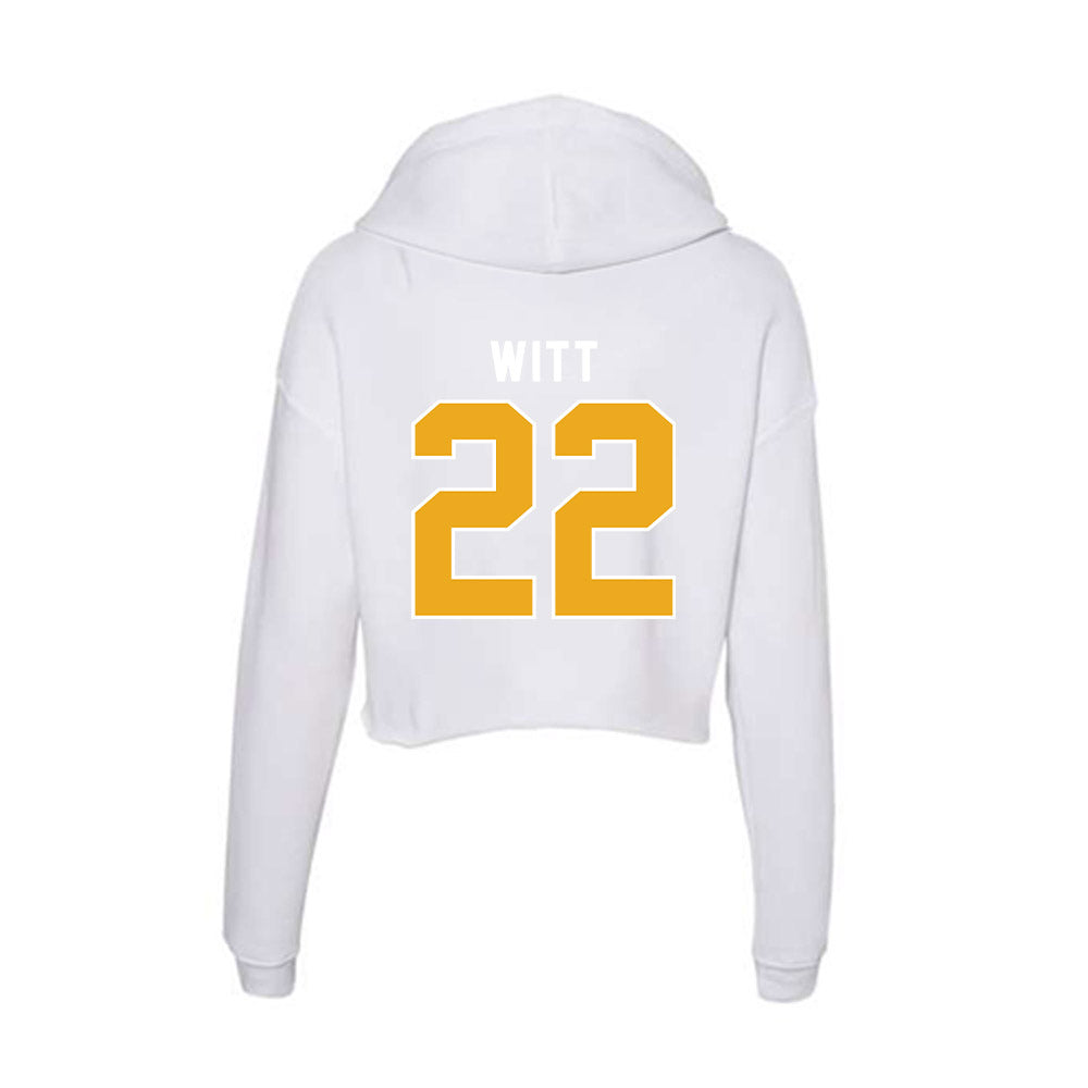 UTC - NCAA Softball : sara witt - Women's Crop Fleece Hoodie-1