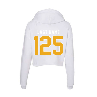 UTC - NCAA Wrestling : Easton Cooper - Women's Crop Fleece Hoodie-1