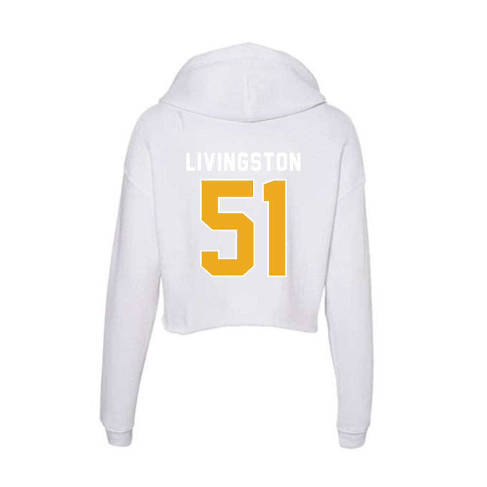 UTC - NCAA Football : Noah Livingston - Women's Crop Fleece Hoodie-1