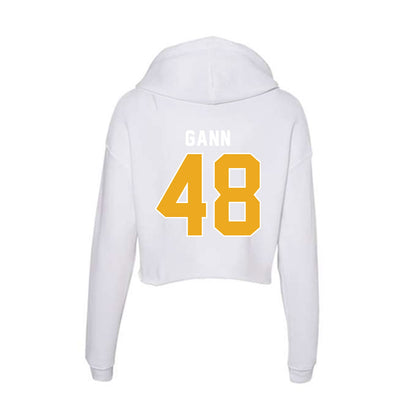  - NCAA Football : Brody Gann - Women's Crop Fleece Hoodie-1