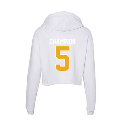 UTC - NCAA Men's Basketball : Frank Champion - Women's Crop Fleece Hoodie-1