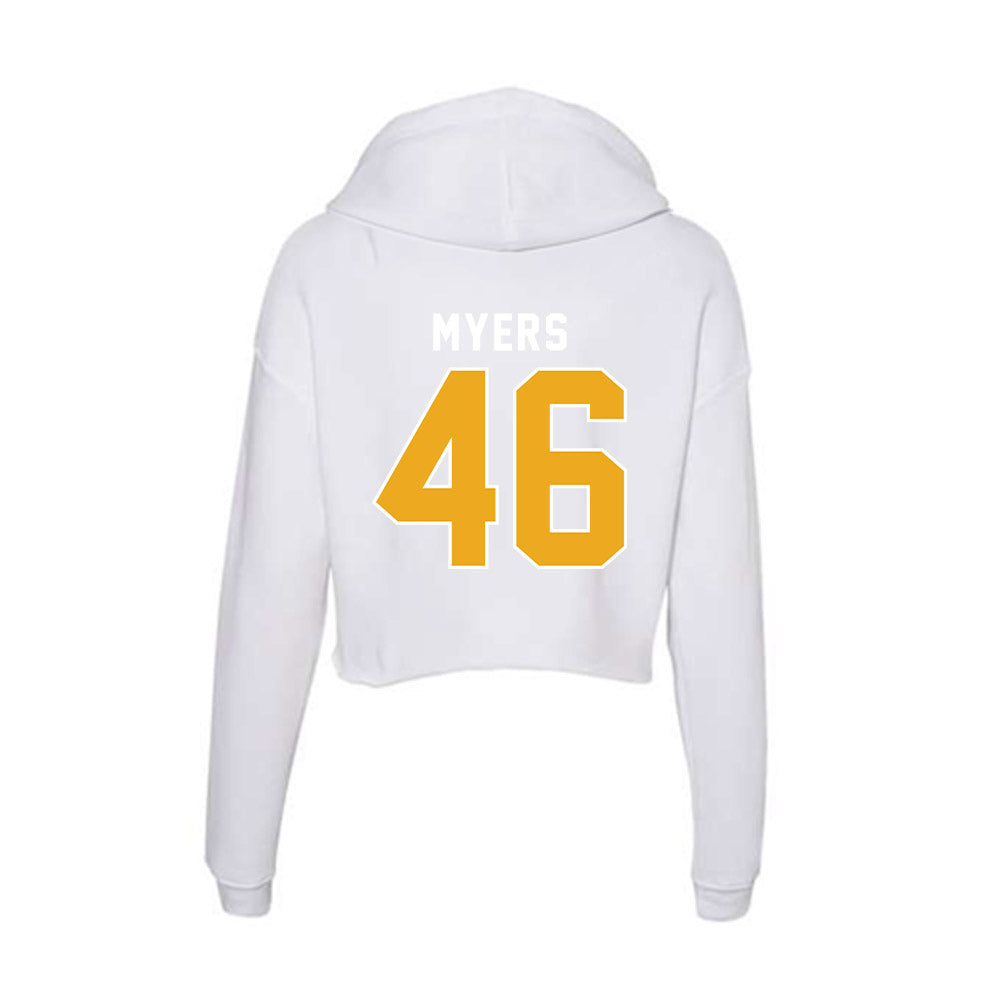 UTC - NCAA Football : Ethan Myers - Women's Crop Fleece Hoodie-1