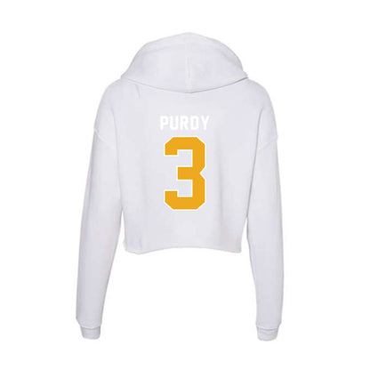  - NCAA Softball : jayce purdy - Women's Crop Fleece Hoodie-1