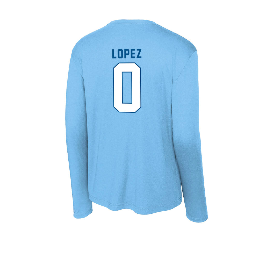  - NCAA Women's Basketball : Alysa Lopez - Activewear Long Sleeve T-Shirt-1