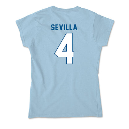 SSU - NCAA Men's Basketball : Donovan Sevilla - Soft Style Women’s T-Shirt-1