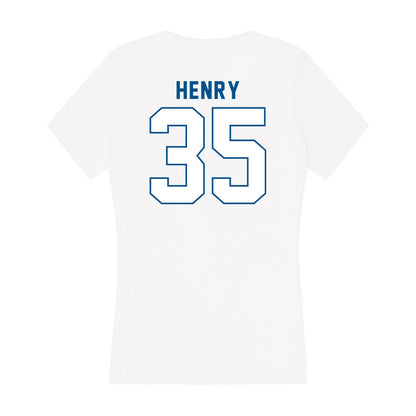 SSU - NCAA Baseball : Marcellus Henry - Women's V-Neck T-Shirt-1